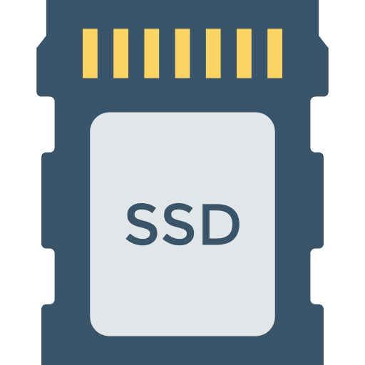 Ssd storage electronics sd icon