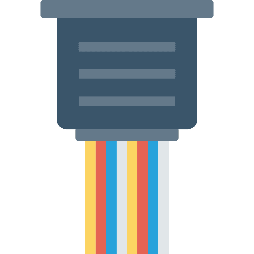 Cable ethernet electronics technology icon