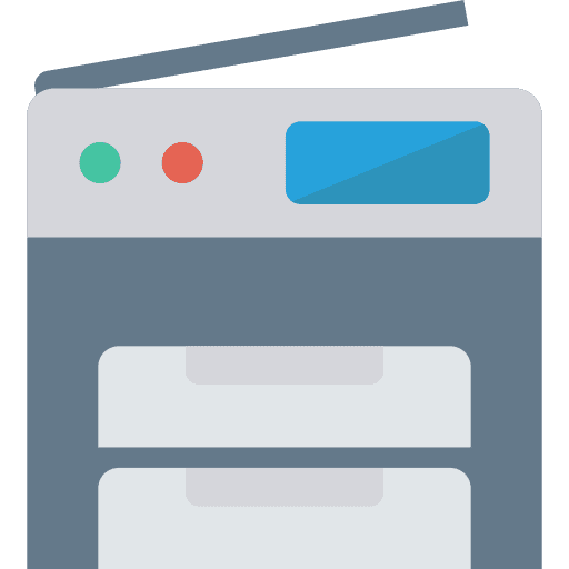 Scanner office print electronics icon