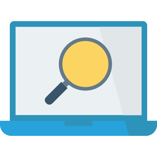 Search tool computer education icon