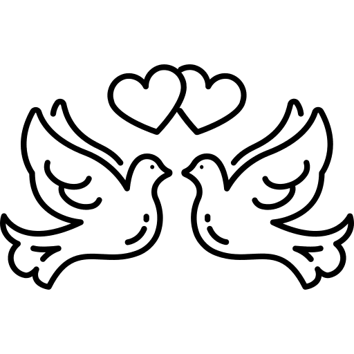 Doves bird hope animals icon