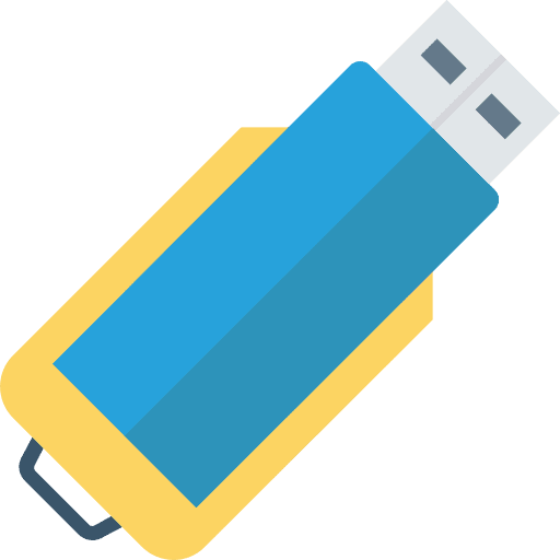 Usb pendrive electronics file storage icon