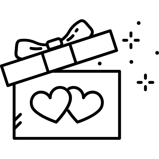 Gift romanticism present love and romance icon