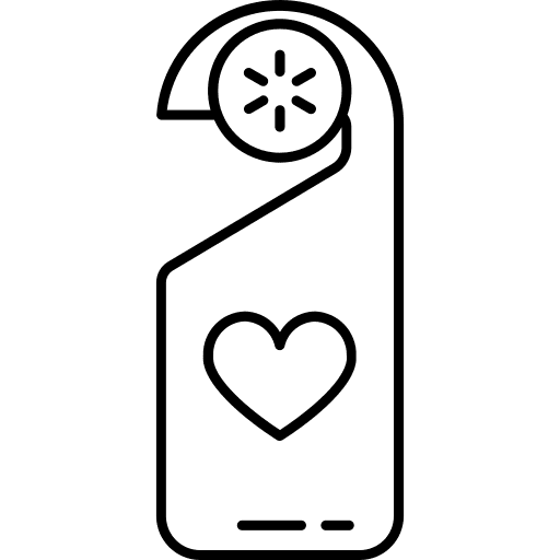 Door hanger doorknob travel door hanger icon