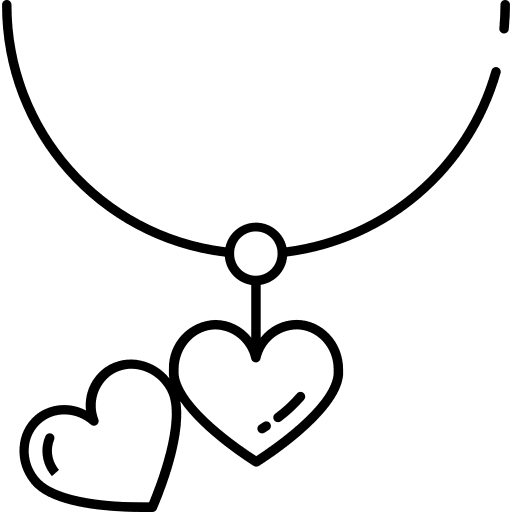 Necklace necklace heart pendant icon
