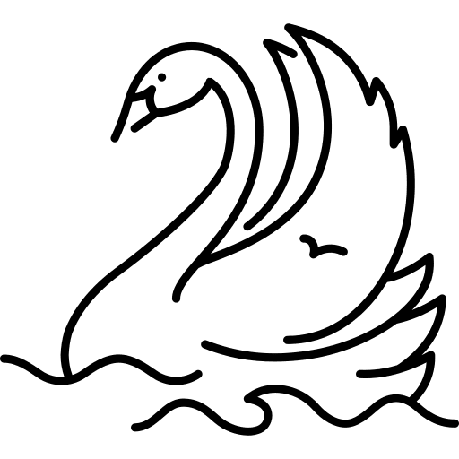 Swan swan wildlife animals icon
