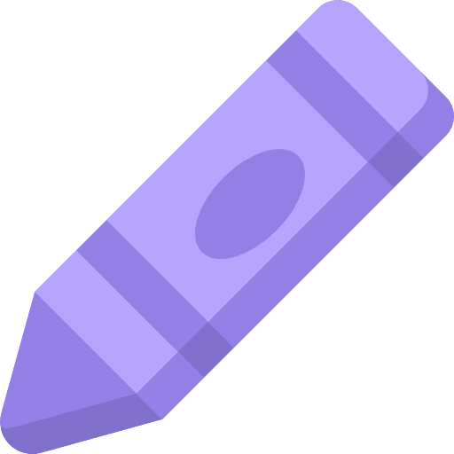Crayon tools and utensils education crayon icon