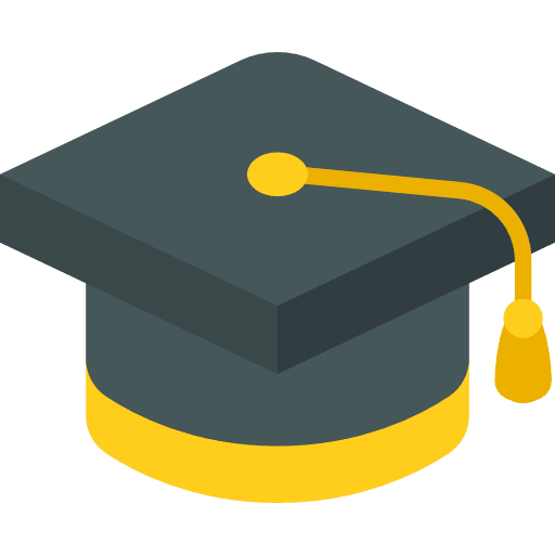 Graduate cap college education graduate cap icon