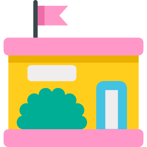 Kindergarten school buildings college icon