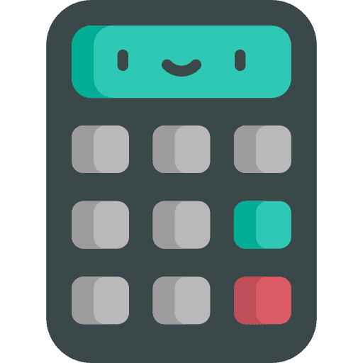 Calculator calculating maths education icon