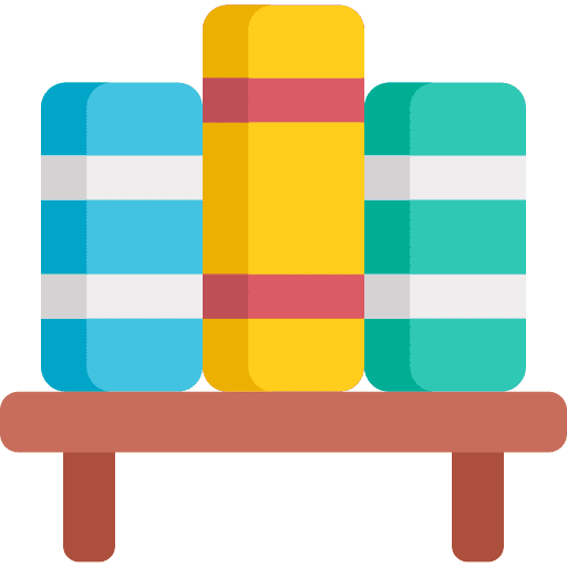 Library literature education study icon