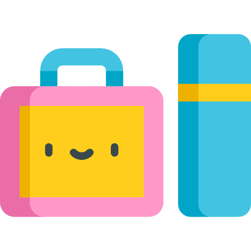 Lunchbox food and restaurant luggage baggage icon