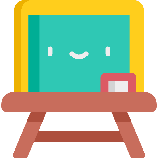 Blackboard school class eraser icon