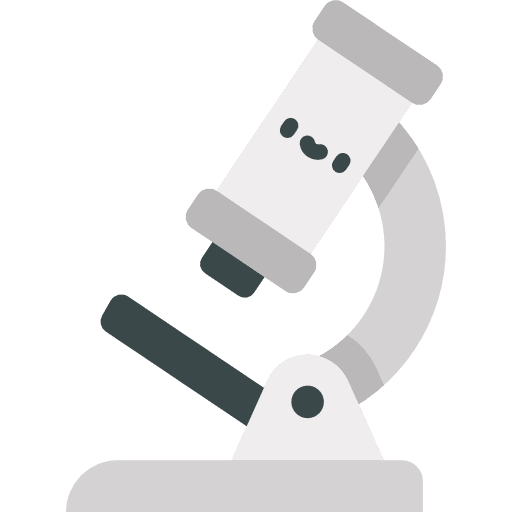 Microscope scientific tools and utensils observation icon