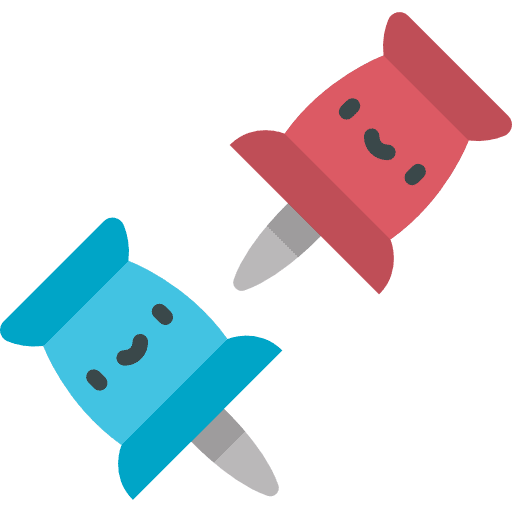 Tack tools and utensils save thumbtack icon