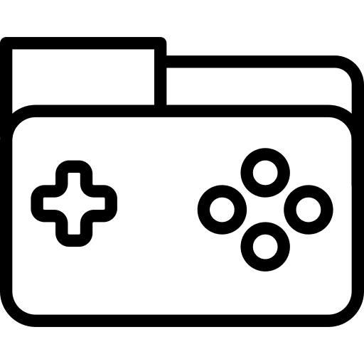 Game files and folders office material folder icon