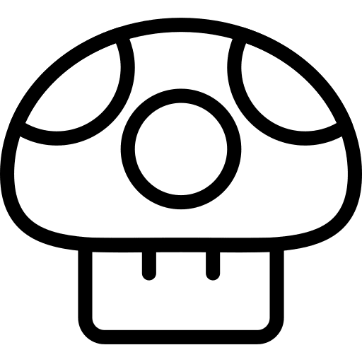 Mushroom nintendo gaming playing icon