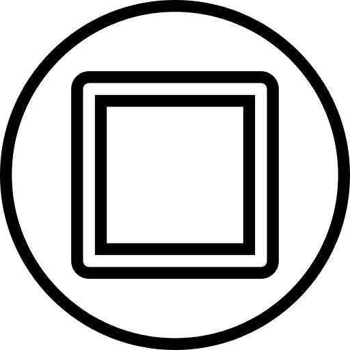 Square square button game technology icon
