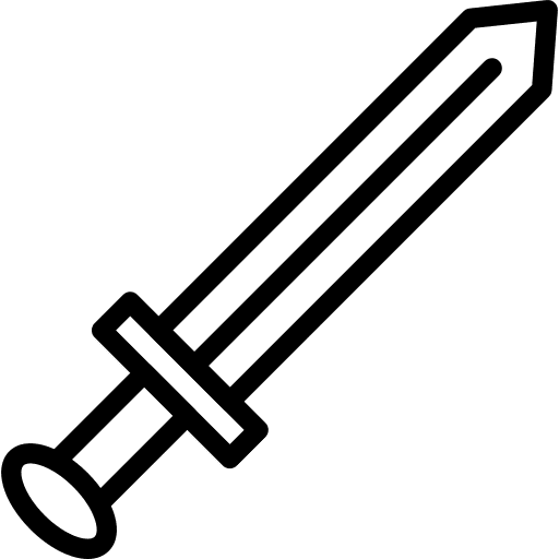 Sword fight war sword icon