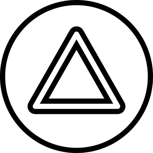 Triangle video game game controller triangle button icon