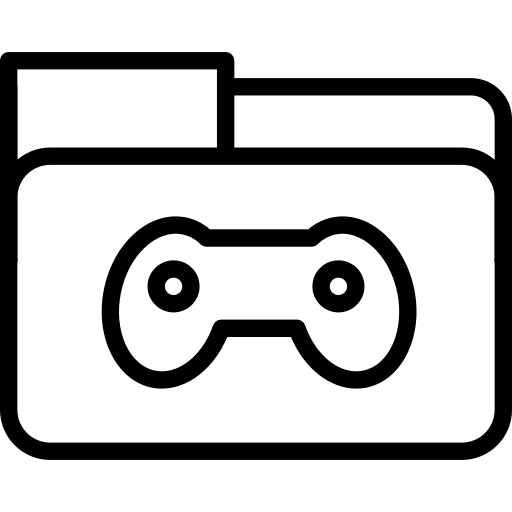 Folder game file storage interface icon