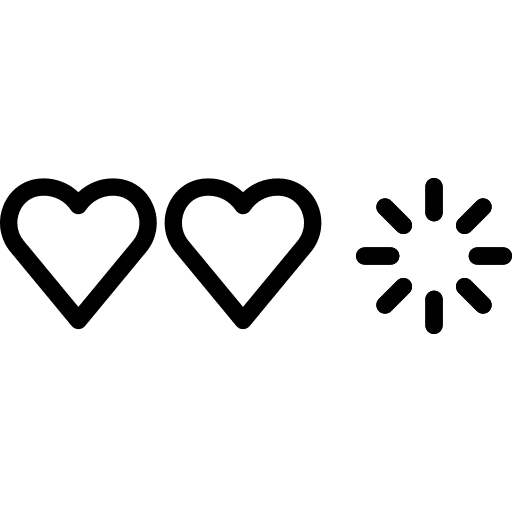 Game hearts lifes life icon