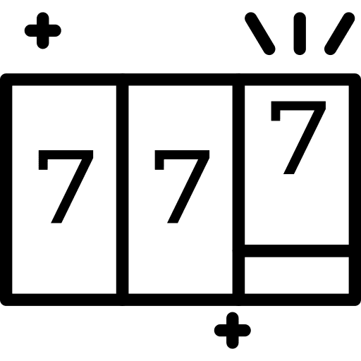 Gaming coin lucky cash icon