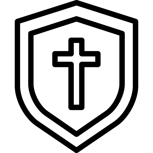 Shield gaming triangle security icon