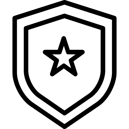 Shield security badge shield icon