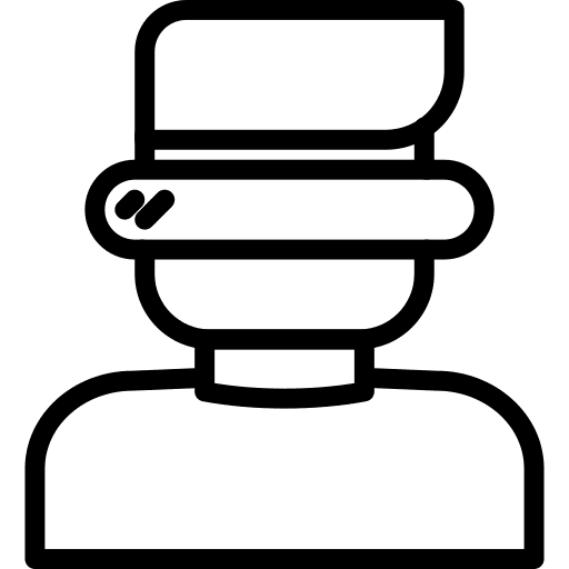 Vr ar glasses gaming electronics icon