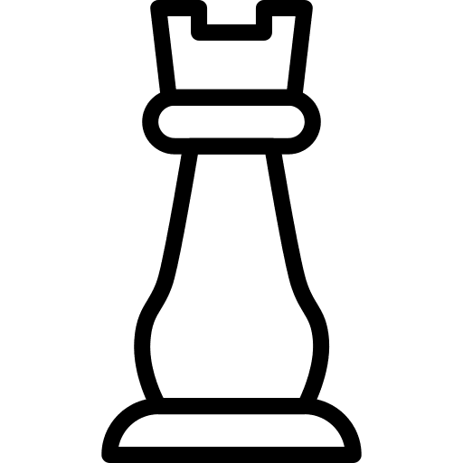 Chess strategy gaming game icon