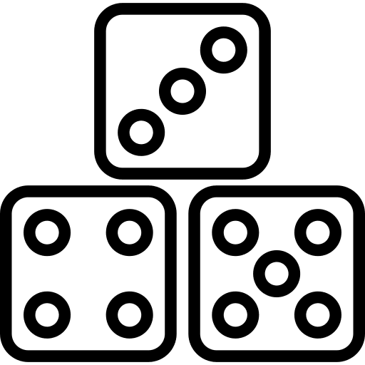 Dices sports and competition business and finance dices icon