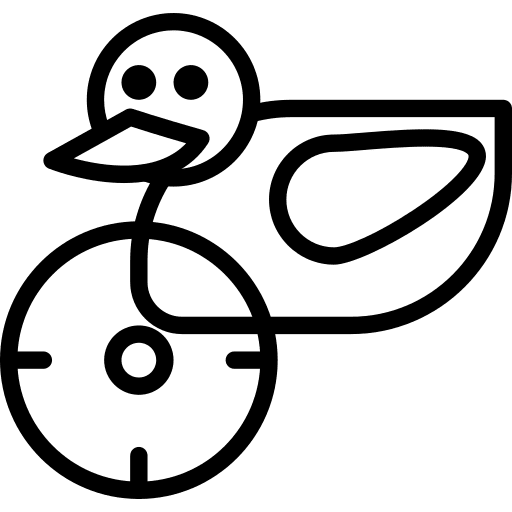 Duck child duckling baby icon