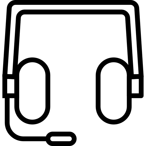 Headphones headphones sound microphone icon