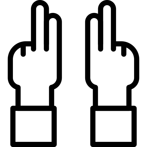 Paper game paper stone icon