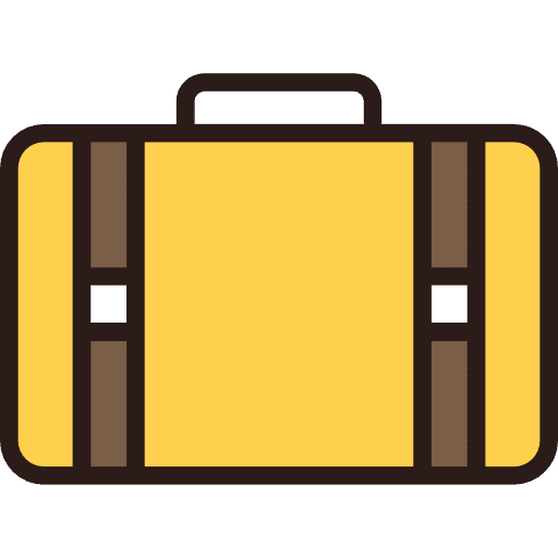 Baggage suitcase travelling travel icon