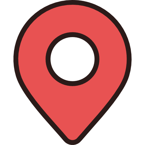 Pin interface pin here icon