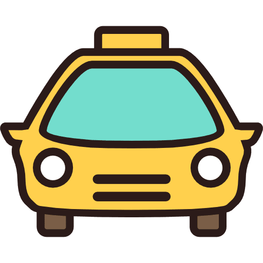 Taxi car vehicle transport icon