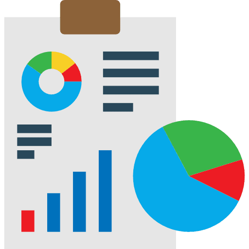 Chart seo and web financial business and finance icon