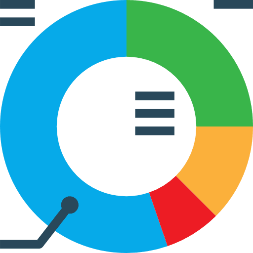 Chart graphics charts circle icon