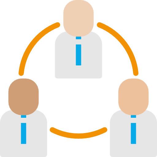 Hierarchy business and finance employees business icon