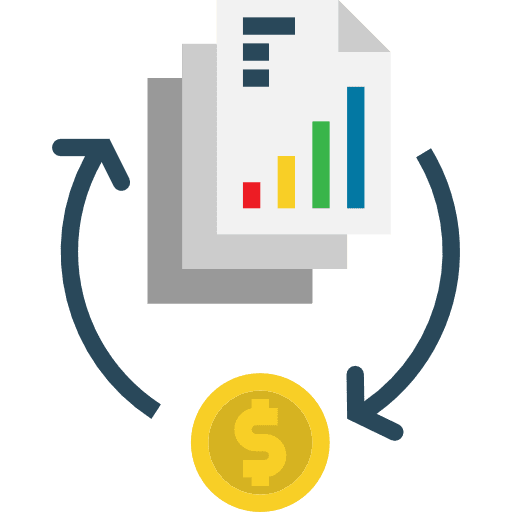 Share data exchange sharing icon