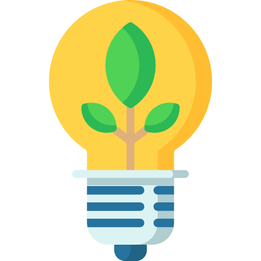 Light light ecological ecology and environment icon