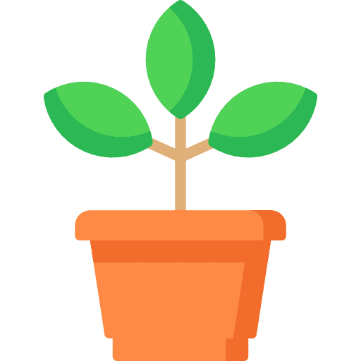 Plant pot flower nature icon