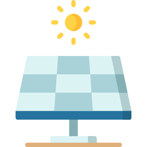 Solar panel renewable energy industry solar energy icon