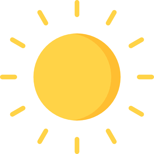 Sun weather summertime nature icon