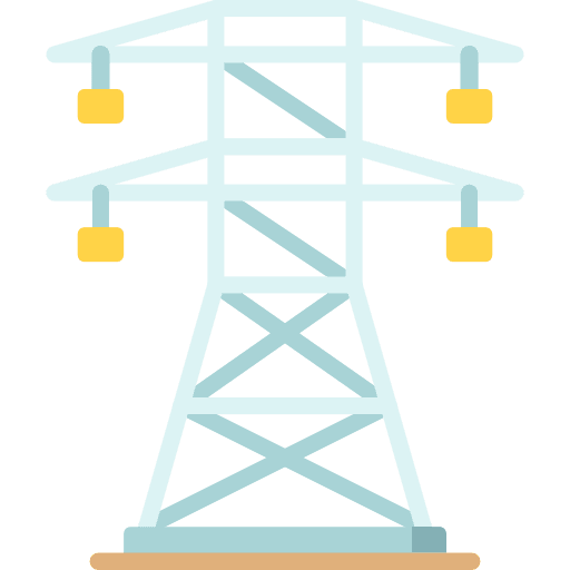 Tower industry tower power line icon