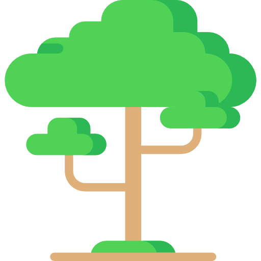 Tree gardening ecology nature icon