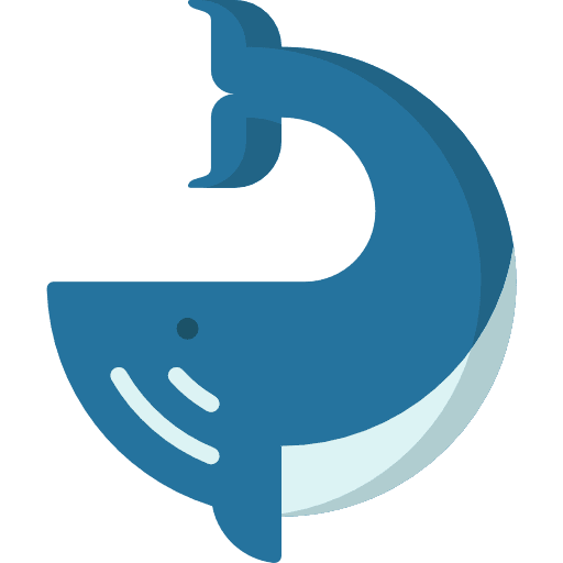 Whale animal kingdom nature mammal icon