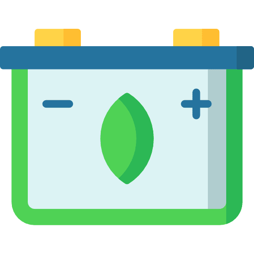Battery power car electronics icon